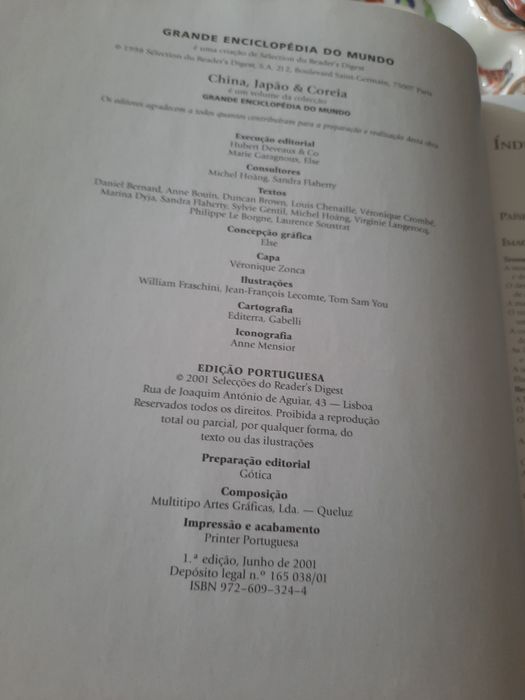 Grande enciclopédia do Mundo selecção Reader's digest