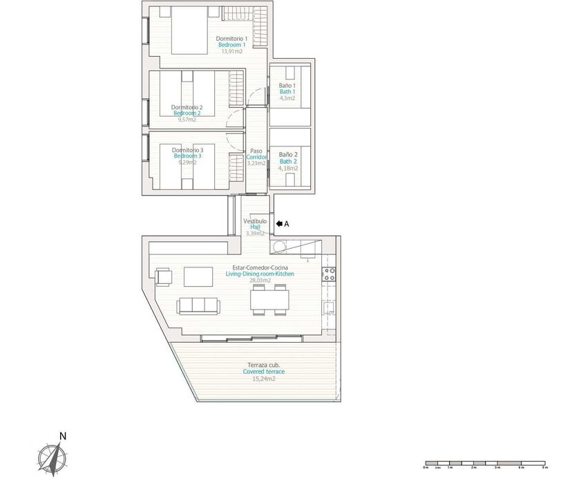 Апартаменти 4 кімнати з Видом на Море 50м до Пляжу Вільяхойоса Іспанія