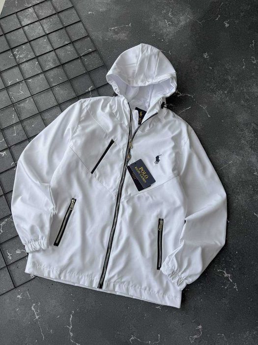 Вітровка чоловіча Polo Ralph Lauren з капюшоном, водовідштовхуюча (S-XXL)