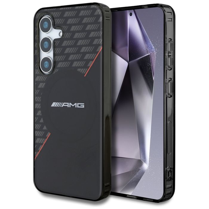 Etui AMG Double Layer Rhombs MagSafe do  Samsung Galaxy S25