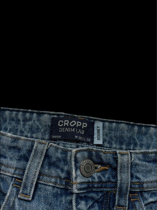 Jeansy CROPP Loose W30/L32 – custom malowane