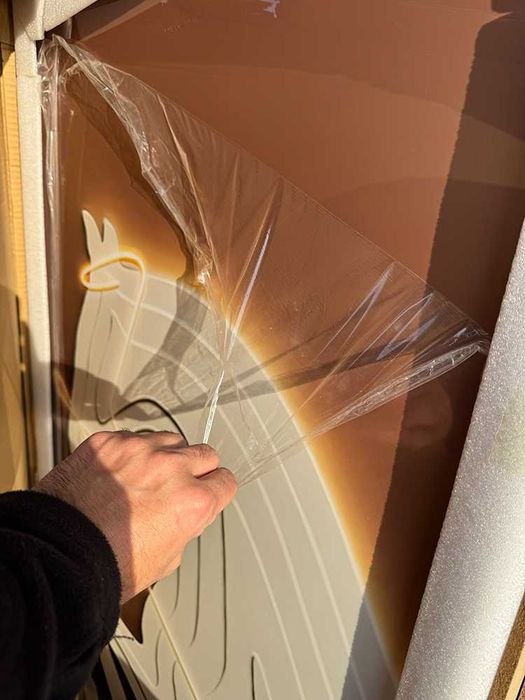 Картина з конем із світлодіодним LED освітленням