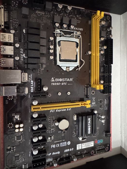 Biostar TB250-BTC Pro — Płyta Główna + Intel Pentium g5420 3.8ghz