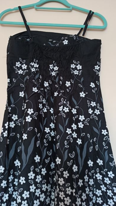 sukienka japan style 36 S ze stanikiem bawełna elastan falbanki