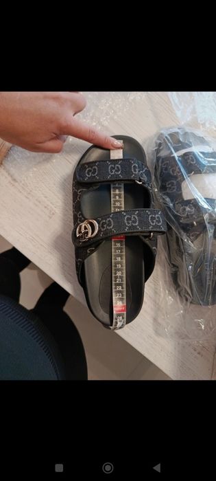 Gucci klapki 40 skóra profilowane 26 cm