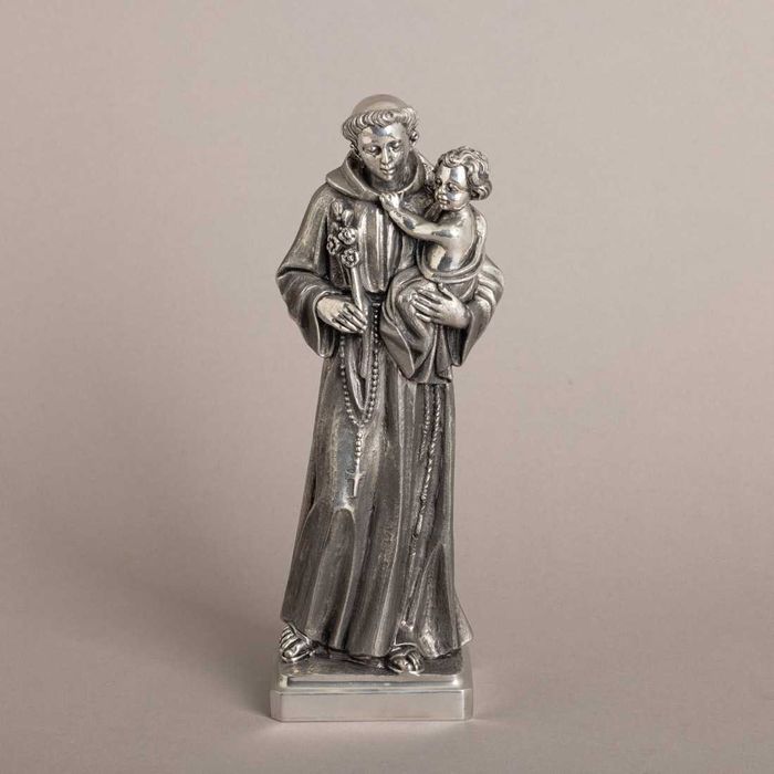 Imponente Escultura de Santo António com O Menino