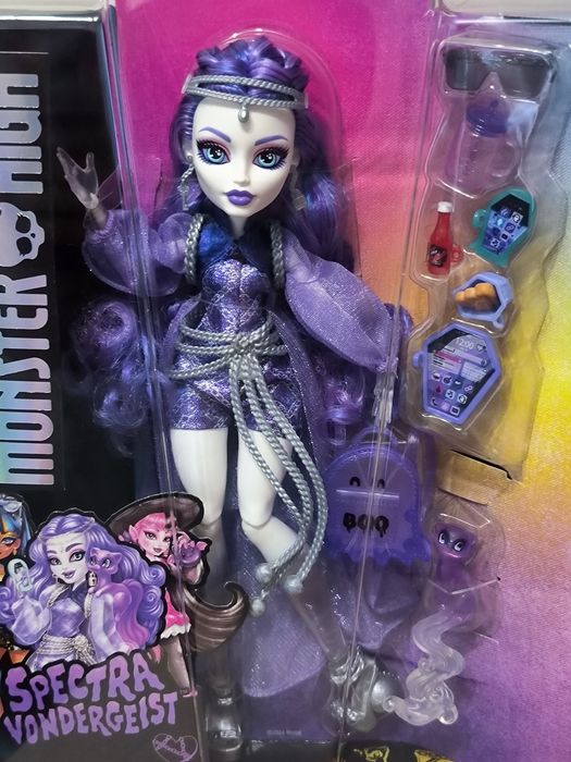 Monster High Spectra Vondergeist  Лялька Монстер Хай Mattel Спектра з вихованцям