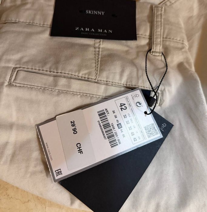 Zara чоловічі штани чіноси 32