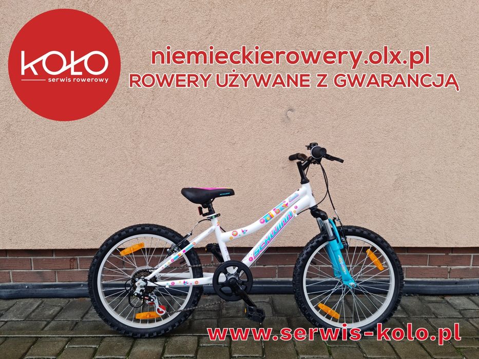 Rower dziecięcy dziewczęcy ACTIVE koła 20 SHIMANO okazja rabat