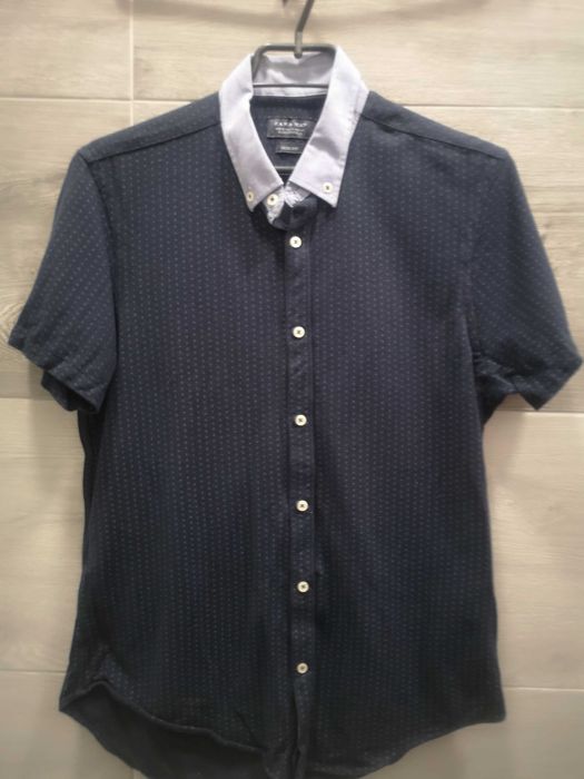 zara man- sliczna koszula bawelniana slim fit  m