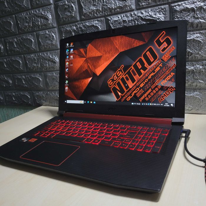 Асеr nitro 5 Ryzen 5 gtx 1650ti 4g 144гц ram 16 ssd 512 бат 92% 4-5ч
