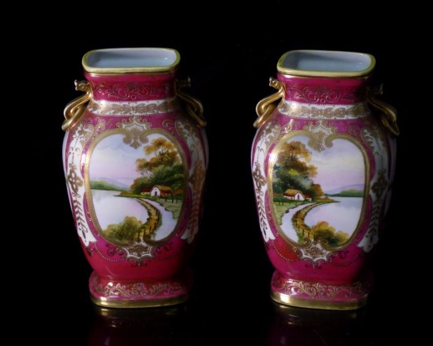 Par de Jarras antigas em vidro coalhado