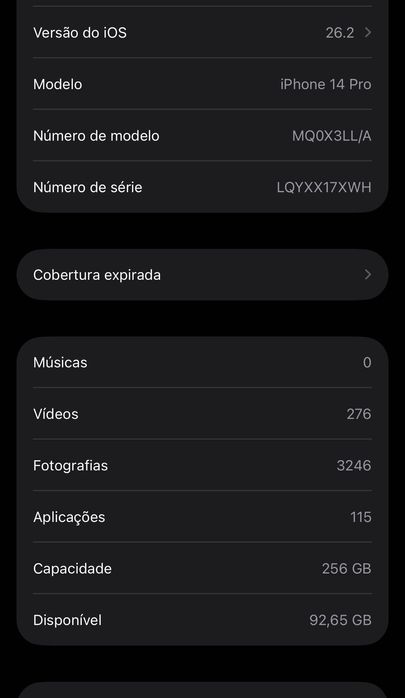 iPhone 14 Pro prateado 256 GB