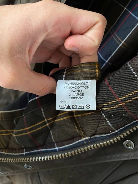 Barbour wax duracotton parka plaszcz trencz kurtka