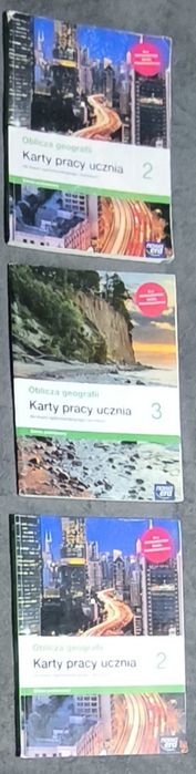 Używane karty pracy oblicza geografii.