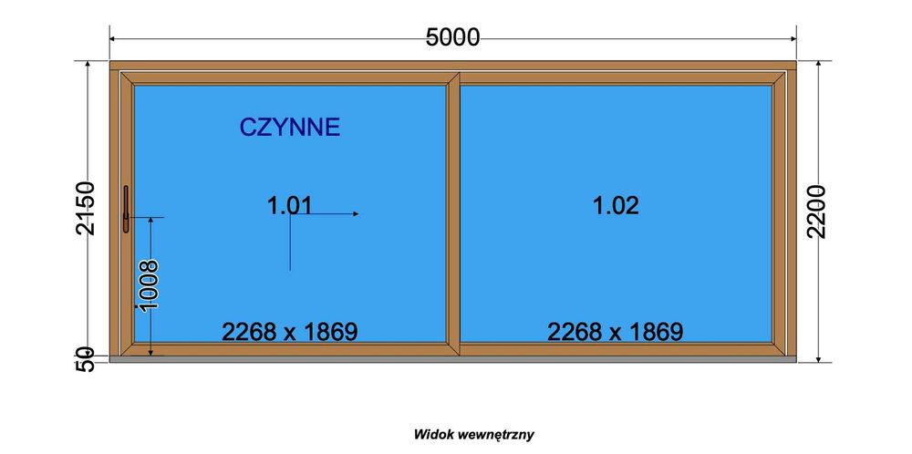 Drzwi przesuwne HST 5000x2200mm, Turner Oak Malt, dolnośląskie, cała Polska + EU