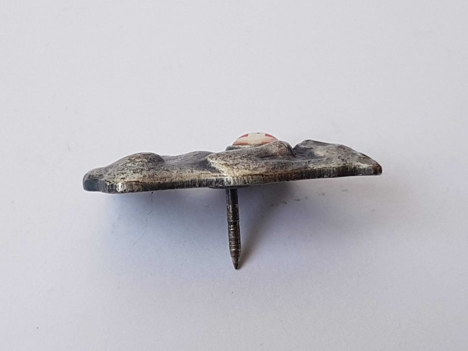 Вінтажна брошка, birth gramm, Швейцарія, посріблення. Ведмідь.