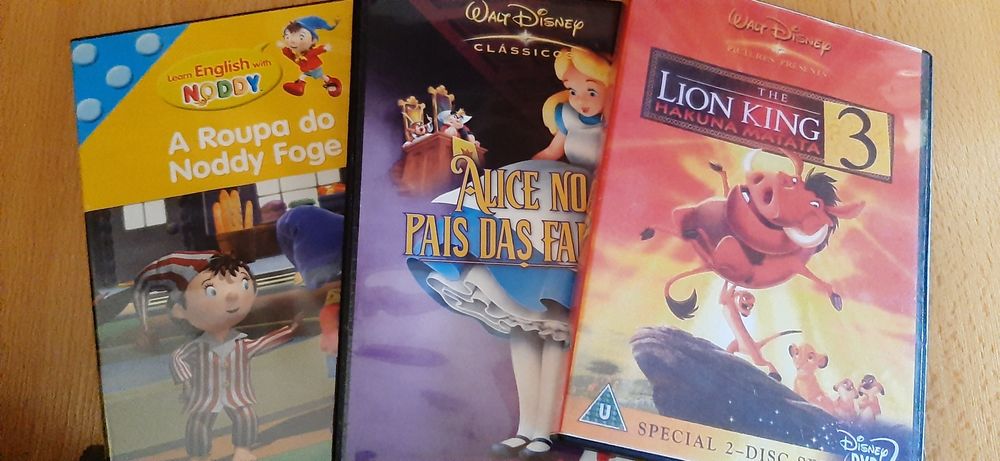 DVDS  para entreter as crianças