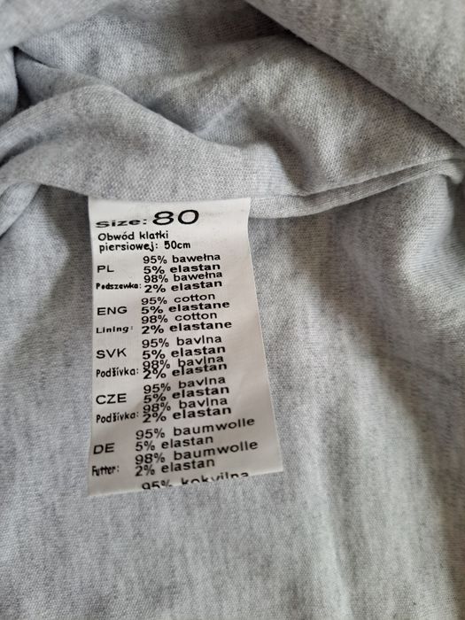 Komplet pajacyk dresowy czapka buciki Nicol 80