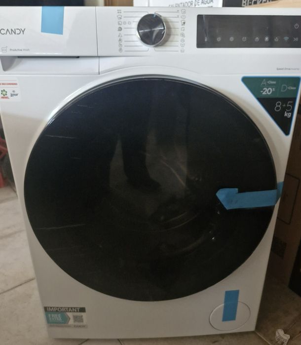Máquina de lavar e secar  roupa candy 8kg/5kg