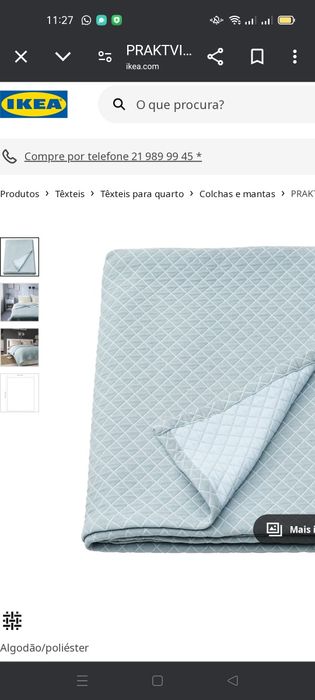 Colcha Praktvial IKEA. NOVA