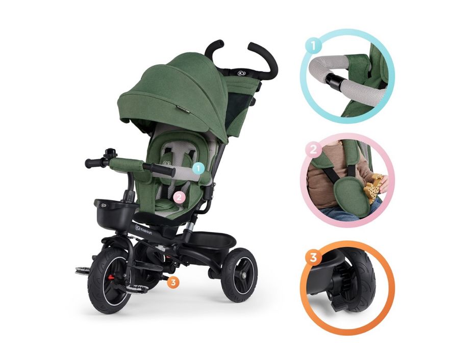 Triciclo evolutivo kinderkraft verde