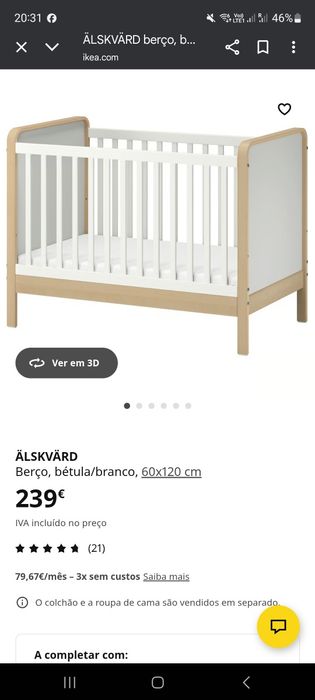 Berço Alskvard Ikea