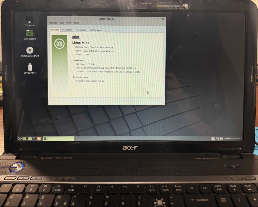 Laptop Retro Acer Aspire 5738 | Intel Dual-Core | Sprawny | Retro