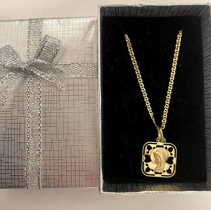 Nowa, ZŁOTA zawieszka, 0,84 g, próba 585, 14 K