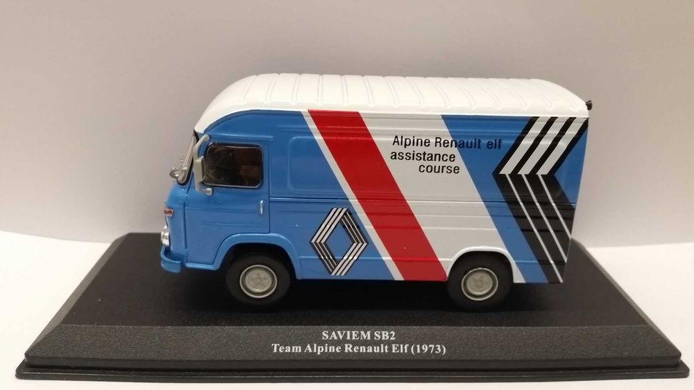 Miniaturas carrinhas assistência rally