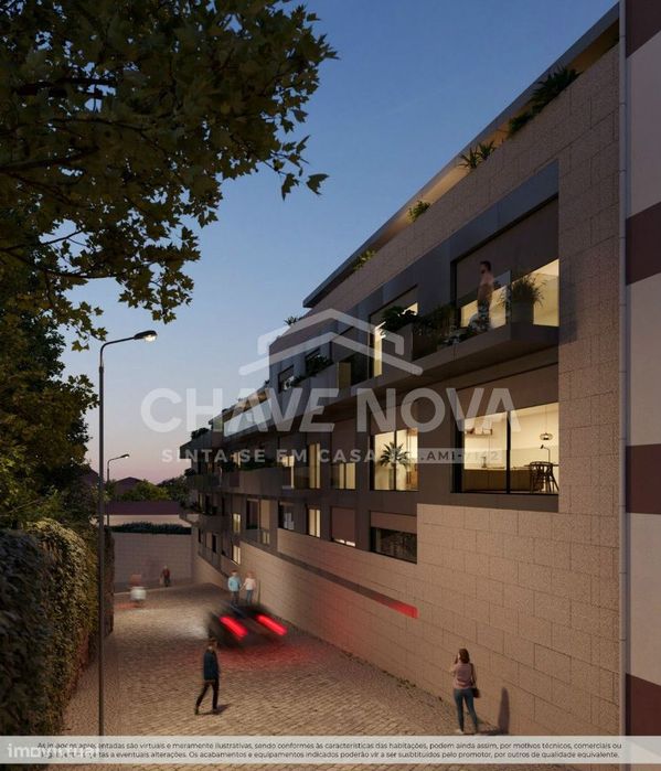 T0 evolutivo ("T1") em construção, junto Metro Av. Republica V.N. Gaia