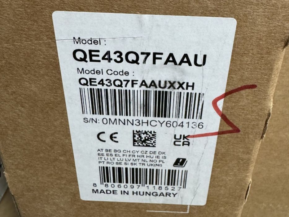 43”QLED SAMSUNG Q7F Смарт 4К т2 гарантія 12 міс