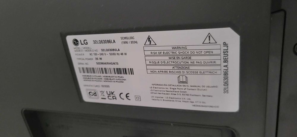 Smart Tv lg 32" novíssima