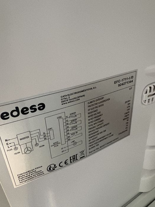 Frigorifico de encastrar Edesa EFC-1711-I  249L