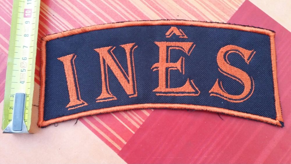 Patch com nome Inês para colete motard