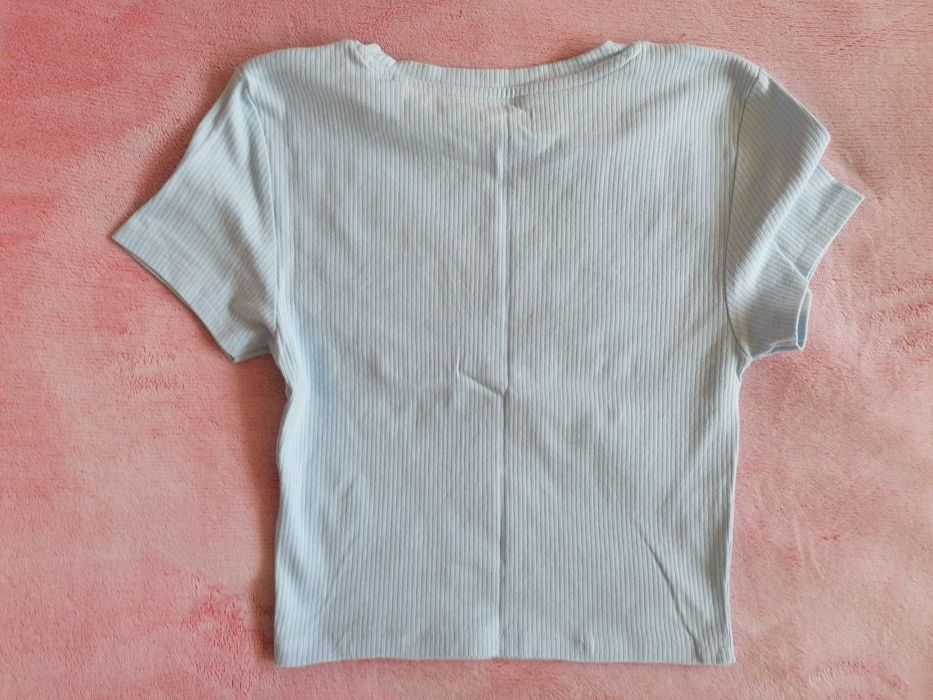 Niebieski crop top