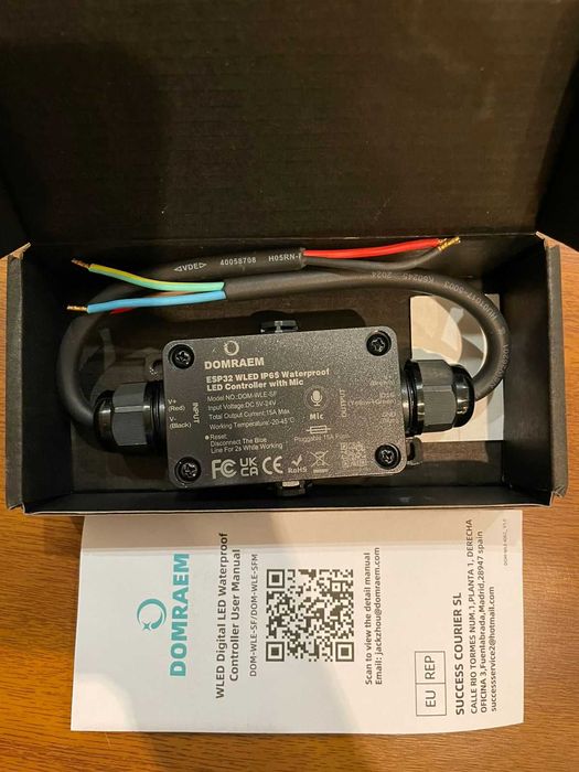 Цифровой светодиодный контроллер DOMRAEM ESP32 WLEDI P65 для  RGB лент