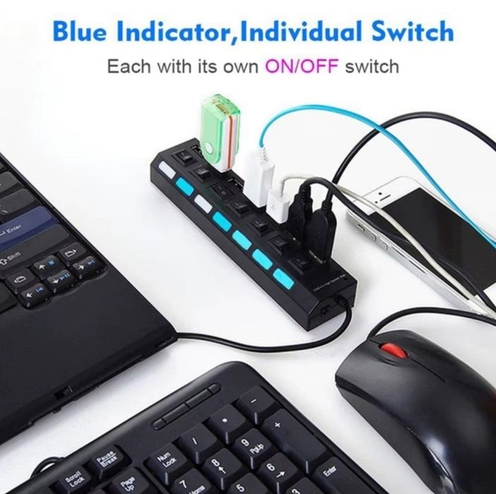 USB Hub 7 Ports 2.0