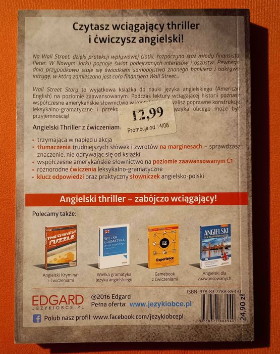 Tom Law – Wall Street Story, Angielski z ćwiczeniami Edgard C1