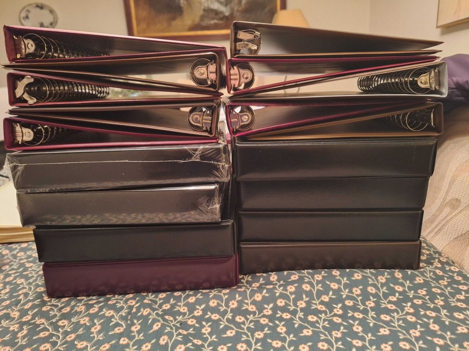 Álbuns de Moedas + Folhas Plásticas + Separadores + Alvéolos