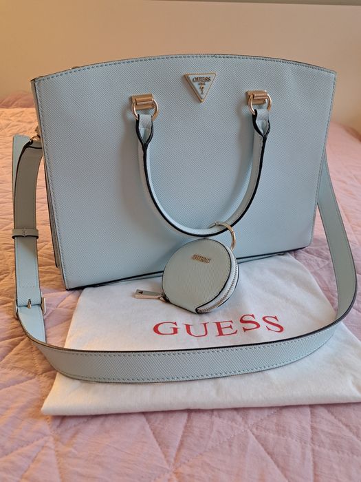 Guess torebka shopper nowa skóra saffiano