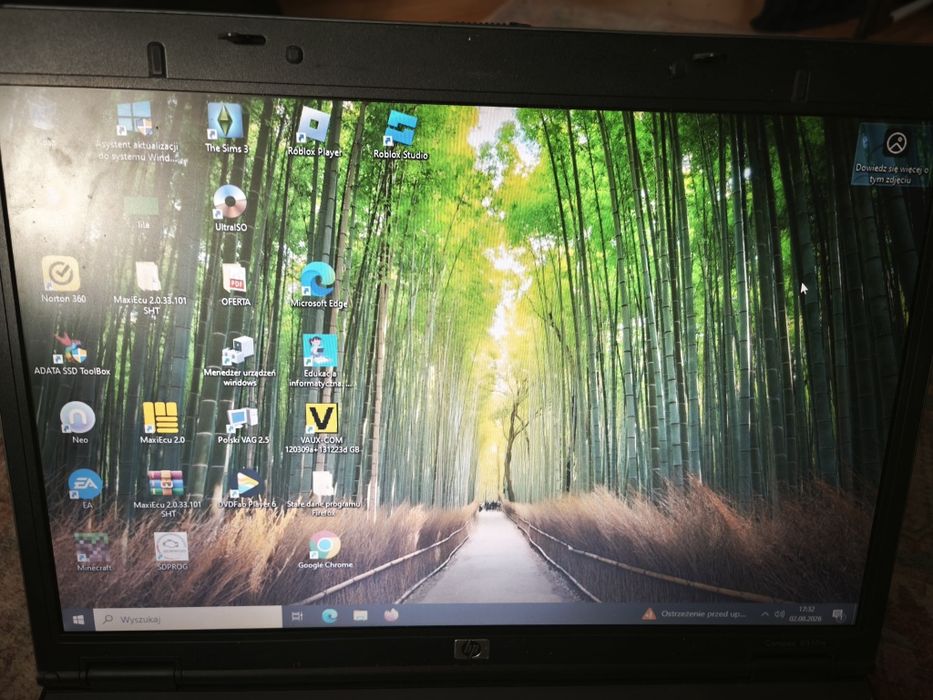 Tytuł: HP Compaq 8510w | SSD 240GB | 4GB RAM | Quadro FX | Bateria ~1h | Diagnostyka / Garaż