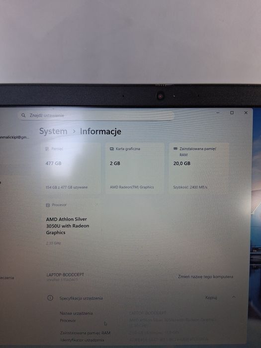 Laptop Lenovo ideapad 3
