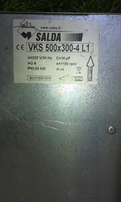 продам канальный вентилятор Salda VKS 500*300-4 LI