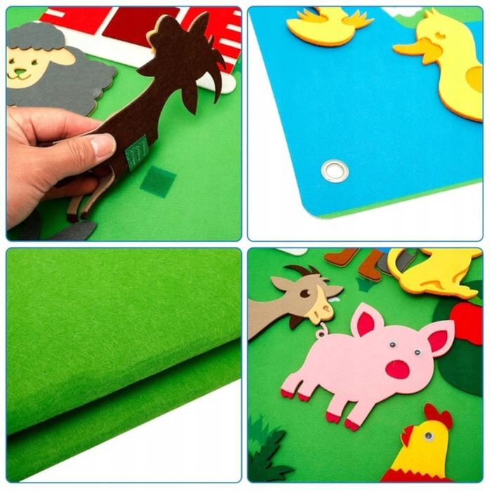 Tablica Filcowa Zabawka Filcowa Mata Na Rzepy Farma F21