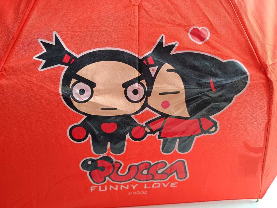 składana czerwona parasolka PUCCA parasol