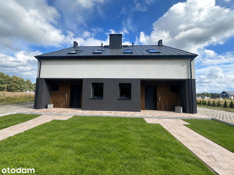 Nowoczesne domy 93 m²|zabudowa dwulokalowa |ogród od 414m²|od 599000zł