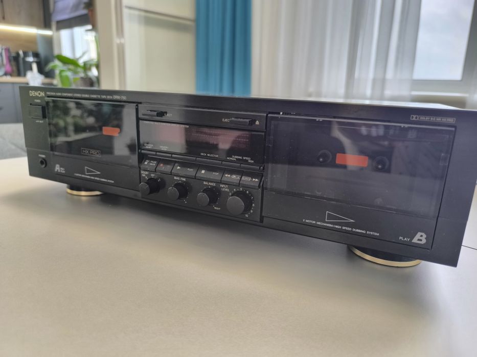 Denon DRW-750 Japan — вінтажна касетна дека / double cassette deck