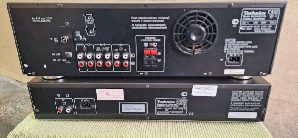 Wieża zestaw technics amplituner sa-ex140 190W i cd sl-pg480A