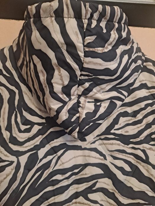 Bezrękawnik, kamizelka z kapturem zebra ,duże kieszenie od M do 2xl